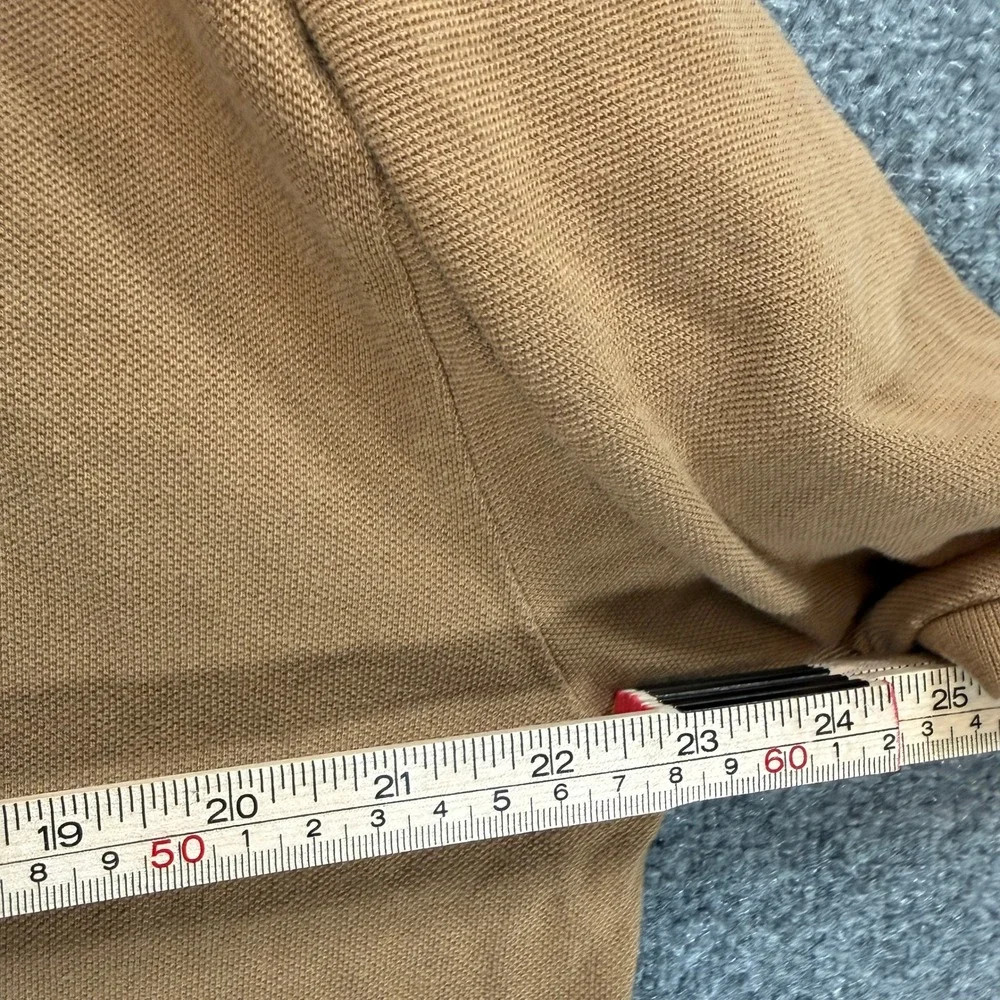 Polo Ralph Lauren Polo Shirt Mens XXL Brown Tan Pony Logo Short Sleeve Pique